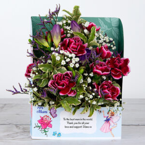 Mother’s Day Flowers with Lilac Freesias, Spray Carnations, Limonium and Pittosporum