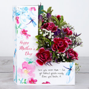 Mother’s Day Flowers with Lilac Freesias, Spray Carnations, Limonium, Pittosporum and Gypsophila