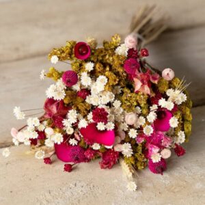 Hot Pink Dried Posy